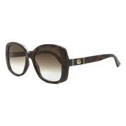 Gucci GG0762S 002, Tortoiseshell frame, Gradient Brown lenses, view 2