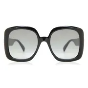 Gucci GG0713S 001, Black frame, Gradient Grey lenses, view 1