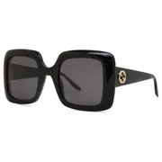Gucci GG0896S 001, Black frame, Grey lenses, view 2