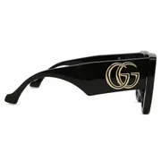 Gucci GG0956S 003, Black frame, Grey lenses, view 3