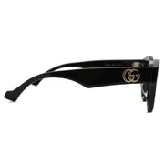 Gucci GG0957S 002, Black frame, Grey lenses, view 3