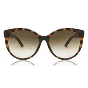 Gucci GG0636SK Asian Fit 002, Tortoiseshell frame, Brown lenses, view 1