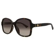 Gucci GG0765SA Asian Fit 003, Tortoiseshell frame, Gradient Brown lenses, view 2
