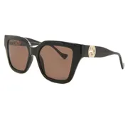 Gucci GG1023S 005, Black frame, Brown lenses, view 2