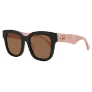 Gucci GG0998S 005, Black frame, Brown lenses, view 2
