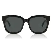 Gucci GG0034SN 001, Black frame, Grey lenses, view 1