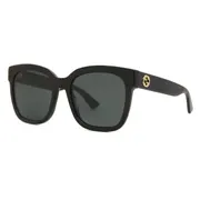 Gucci GG0034SN 001, Black frame, Grey lenses, view 2