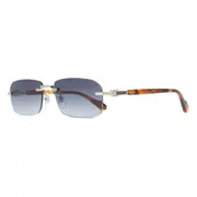 Gucci GG1221S 007, Silver frame, Blue lenses, view 2