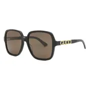 Gucci GG1189S 001, Black frame, Brown Polarized lenses, view 2