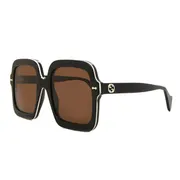 Gucci GG1241S 001, Black frame, Brown lenses, view 2