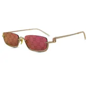 Gucci GG1278S 005, Gold frame, Violet lenses, view 2