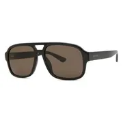 Gucci GG1342S 002, Black frame, Brown lenses, view 2