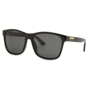 Gucci GG0746S 001, Black frame, Grey lenses, view 2