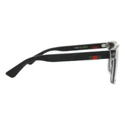 Gucci GG0010S 004, Clear frame, Grey lenses, view 3