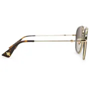 Gucci GG0062S 003, Red frame, Grey lenses, view 3