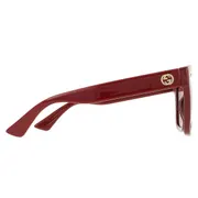 Gucci GG1338S 007, Burgundy frame, Red lenses, view 2