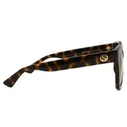 Gucci GG1338SK Asian Fit 002, Tortoiseshell frame, Gradient Brown lenses, view 3