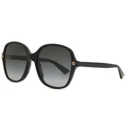 Gucci GG0092S 001, Black frame, Grey lenses, view 2