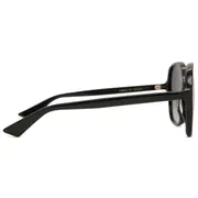 Gucci GG0092S 001, Black frame, Grey lenses, view 3