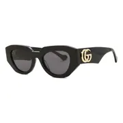 Gucci GG1421S 001, Black frame, Grey lenses, view 2
