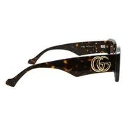 Gucci GG1421S 002, Tortoiseshell frame, Brown lenses, view 3
