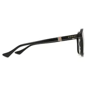 Gucci GG1494S 001, Black frame, Grey lenses, view 3