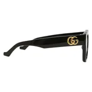 Gucci GG1550SK Asian Fit 001, Black frame, Grey lenses, view 3