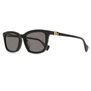 Gucci GG1596SK Asian Fit 001, Black frame, Grey lenses, view 2