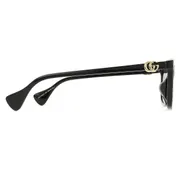 Gucci GG1596SK Asian Fit 001, Black frame, Grey lenses, view 3