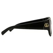 Gucci GG1599SA Asian Fit 001, Black frame, Grey lenses, view 3