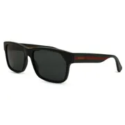 Gucci GG0340S 006, Black frame, Grey lenses, view 2