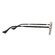 Gucci GG1495S 001, Gold frame, Grey lenses, view 3