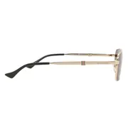 Gucci GG1495S 002, Gold frame, Brown lenses, view 3