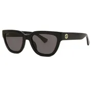Gucci GG1578S 001, Black frame, Grey lenses, view 2