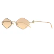 Gucci GG1604S 003, Gold frame, Orange lenses, view 2