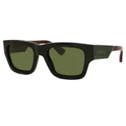 Gucci GG1668S 003, Black frame, Green lenses, view 2
