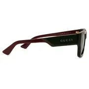 Gucci GG1668S 003, Black frame, Green lenses, view 3