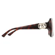 Gucci GG1692SA Asian Fit 002, Tortoiseshell frame, Brown lenses, view 3