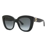 Gucci GG0327S 001, Black frame, Grey Gradient lenses, view 2