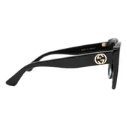 Gucci GG0327S 001, Black frame, Grey Gradient lenses, view 3