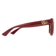 Gucci GG1828S 003, Burgundy frame, Red lenses, view 3