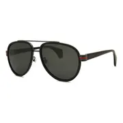Gucci GG0447S 001, Black frame, Grey lenses, view 2