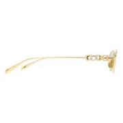 Gucci GG1802S 001, Gold frame, Grey lenses, view 3