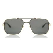 Gucci GG0529S 001, Gold frame, Grey lenses, view 1
