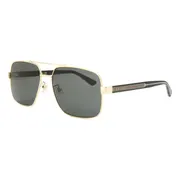 Gucci GG0529S 001, Gold frame, Grey lenses, view 2