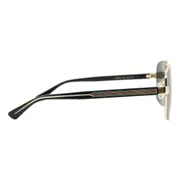 Gucci GG0529S 001, Gold frame, Grey lenses, view 3