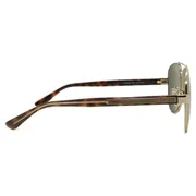 Gucci GG0528S 009, Gold frame, Green lenses, view 3