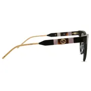Gucci GG0597S 001, Black frame, Grey lenses, view 3