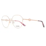 Guess GU50348 028, Shiny Rose Gold frame, Clear lenses, view 2