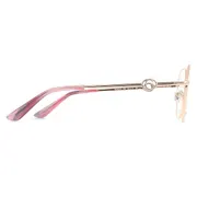 Guess GU50348 028, Shiny Rose Gold frame, Clear lenses, view 3